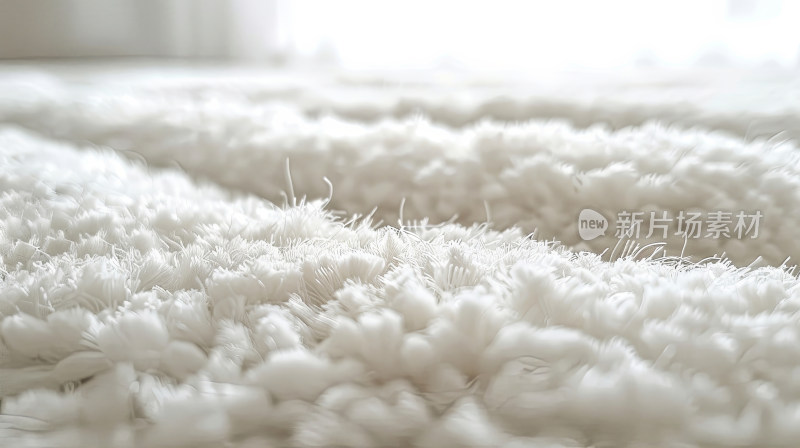 白色毛绒地毯摇粒绒