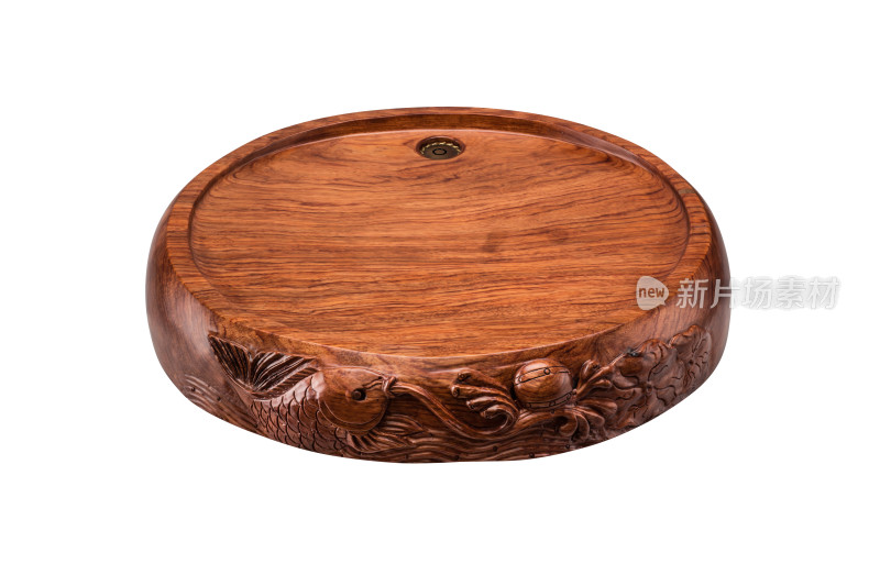 各种形状的中式木质茶盘
