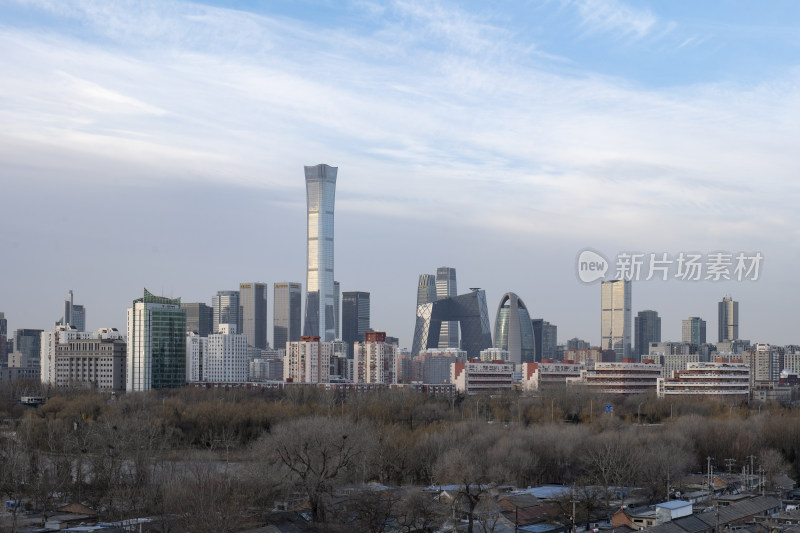 北京城市中心国贸cbd建筑大楼