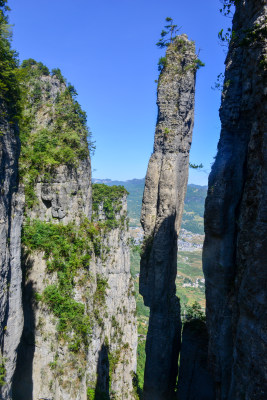 湖北恩施5A景区大峡谷一炷香