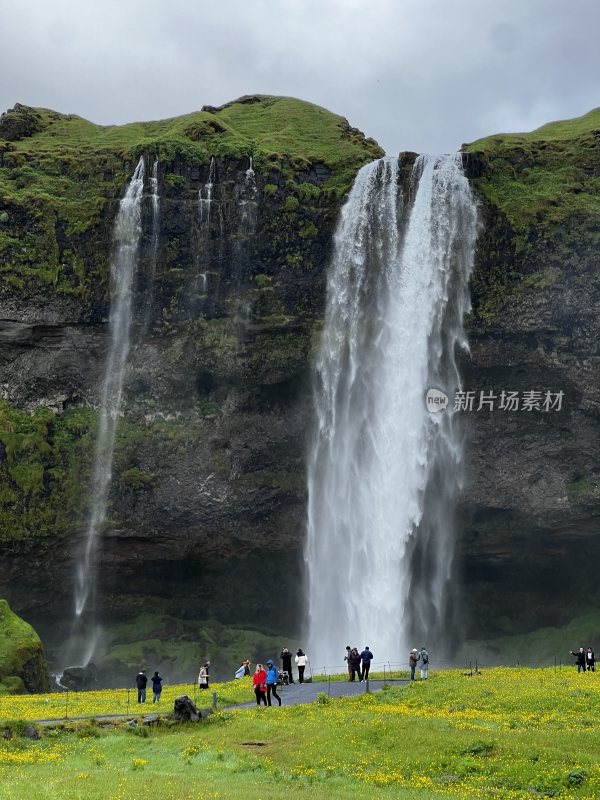 北欧冰岛美景风景瀑布