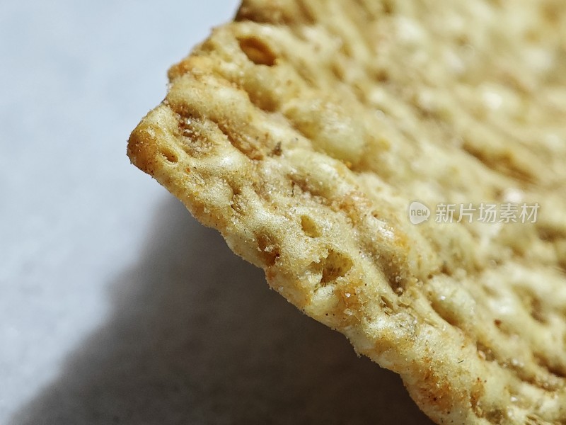 美味的饼干特写