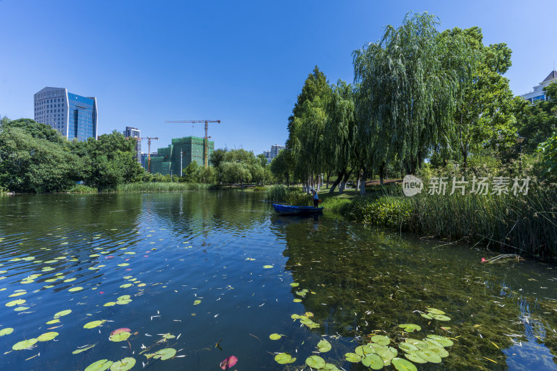 武汉武昌区内沙湖公园风景