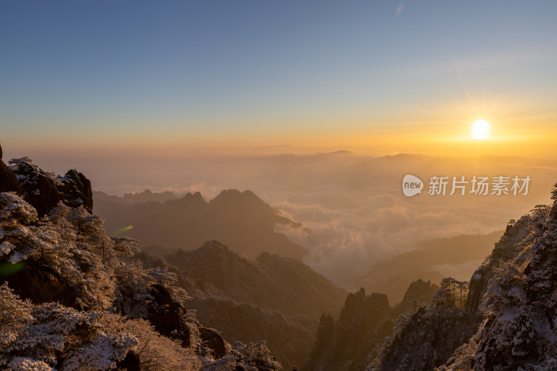 黄山日出云海