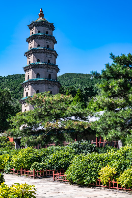 山西太原晋祠景区晋祠博物馆景点景观