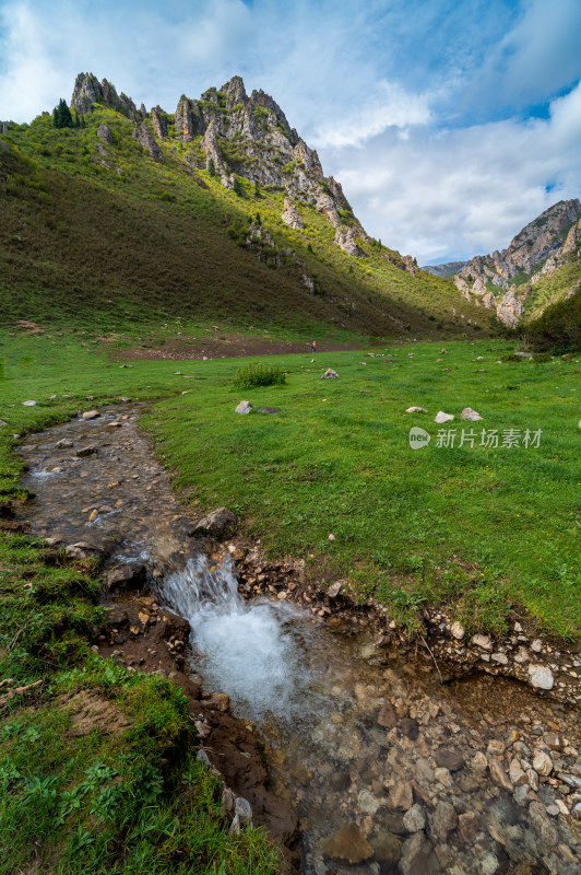 高山峡谷溪流纳摩大峡谷