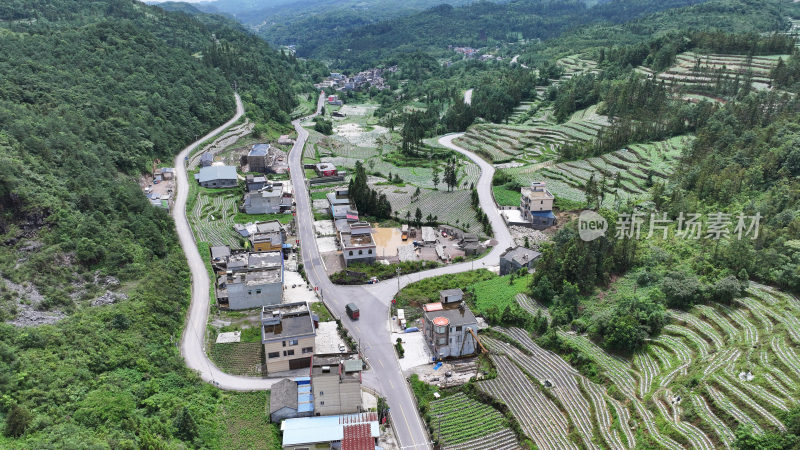 蜿蜒山路  乡村振兴