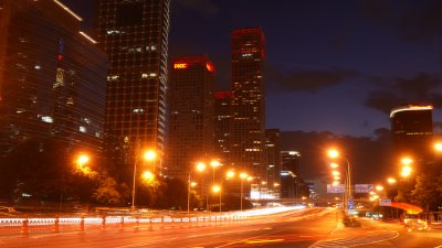 北京傍晚车流