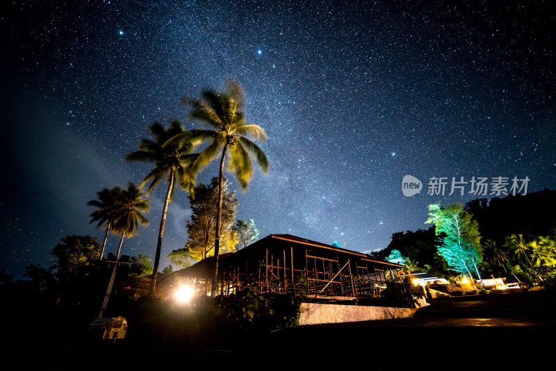 印尼巴厘岛度假村星空