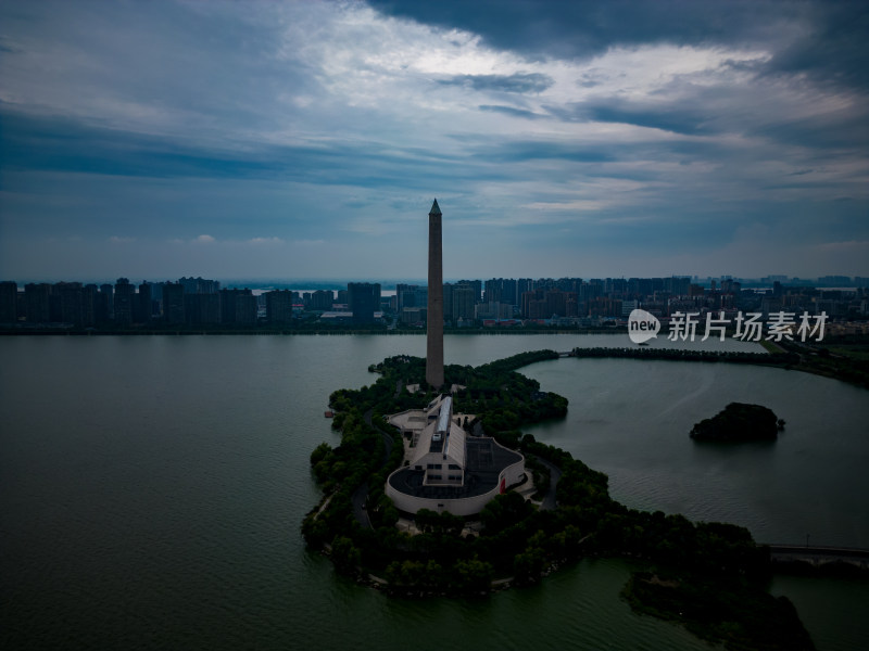 江西九江城市风光旅游景区航拍图