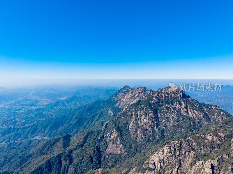 祖国大好河山灵山航拍图