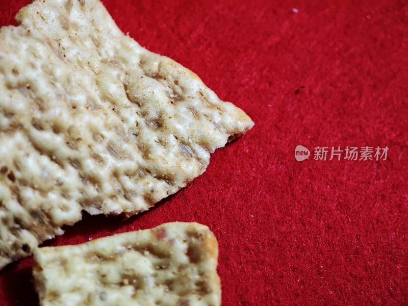 美味的饼干特写