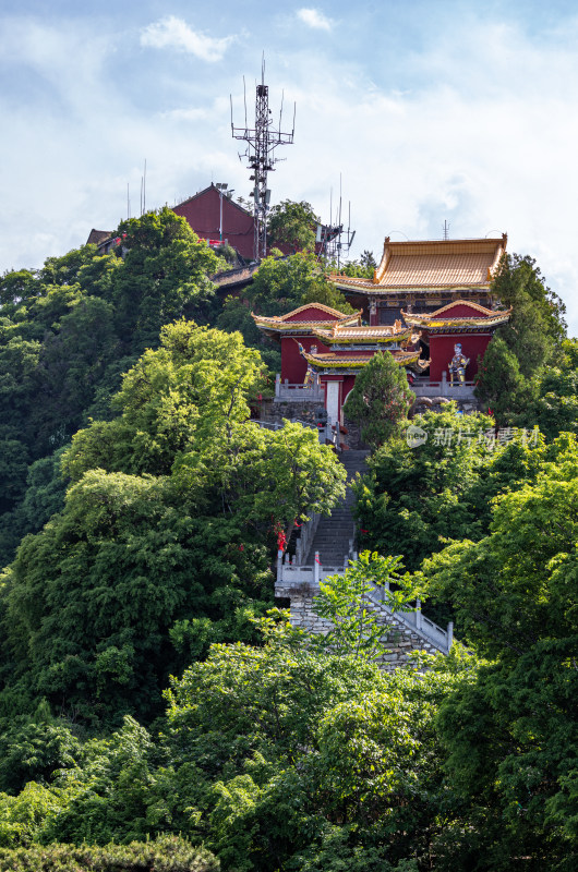 西安秦岭终南山南五台自然风光景点景观