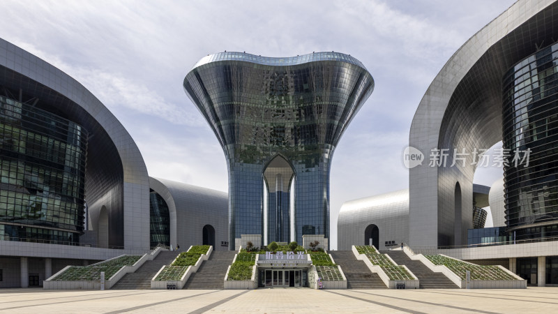 新疆乌鲁木齐六馆一心城市地标