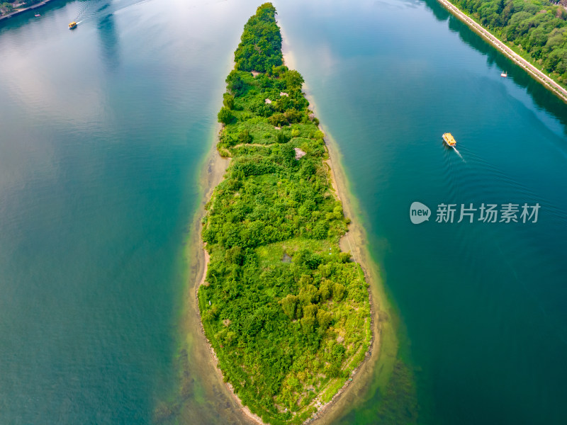 广西柳州柳江风光航拍摄影图