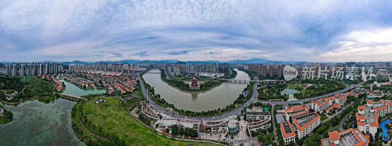 宜春城市风光航拍全景图