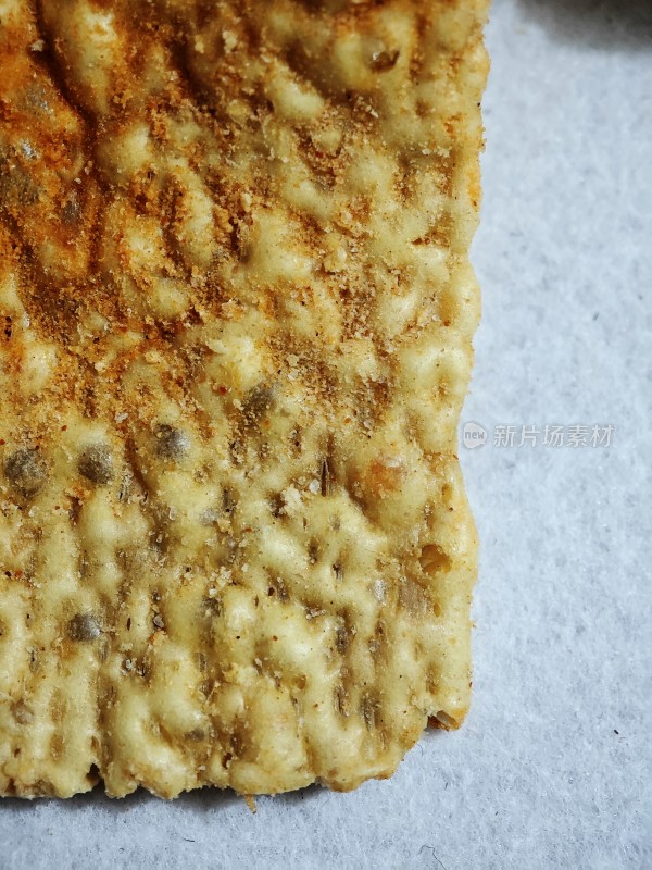 美味的饼干特写