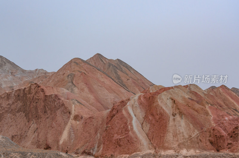 甘肃张掖七彩丹霞旅游景区多彩地质自然风光