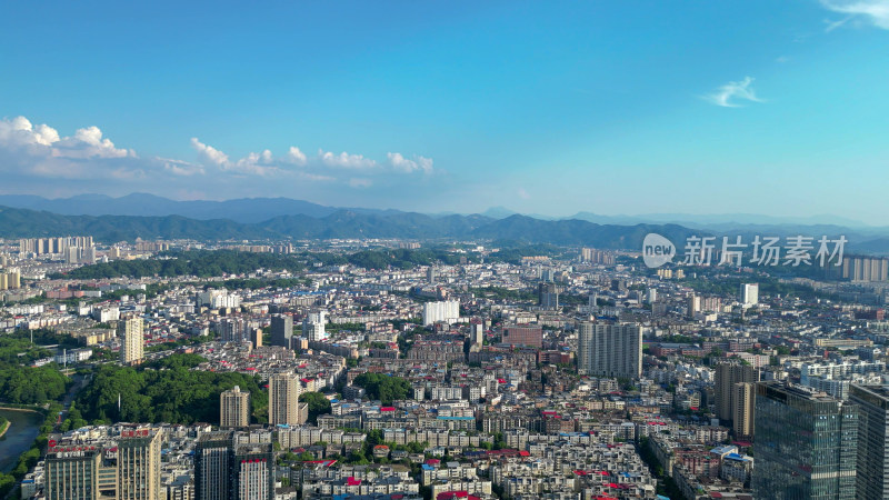 航拍江西萍乡大景萍乡城市风光