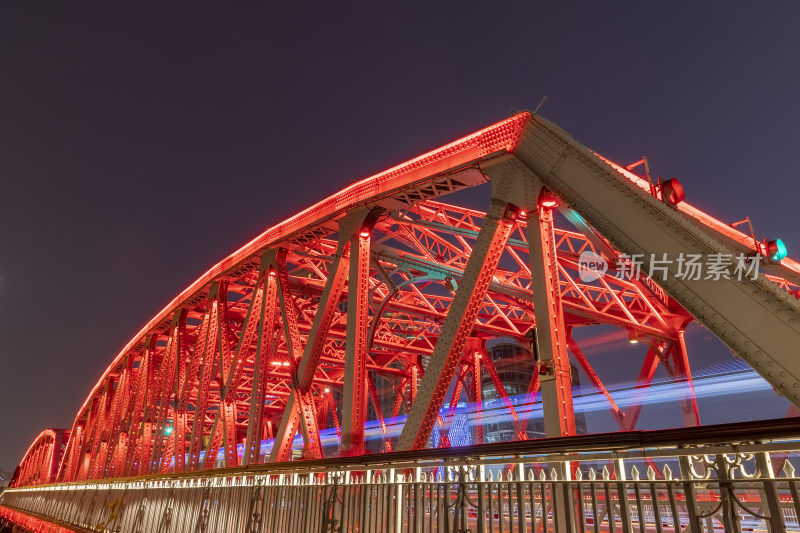 上海外白渡桥苏州河夜景