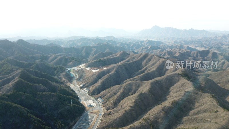 航拍金山岭长城