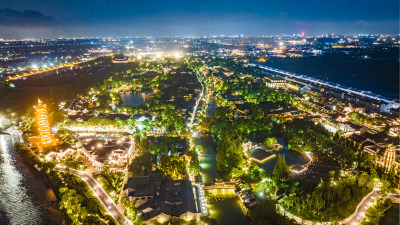 乌镇景区夜景