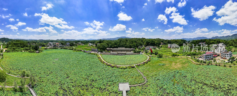 湖南曾国藩故居航拍全景图