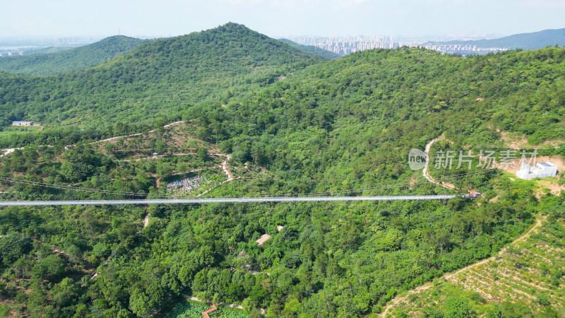 航拍湖北襄阳黄家湾风景区