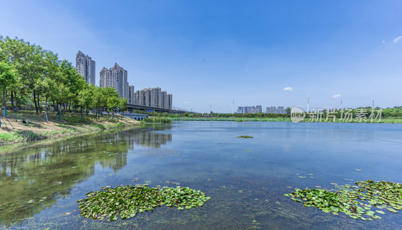 武汉洪山区杨春湖公园风景