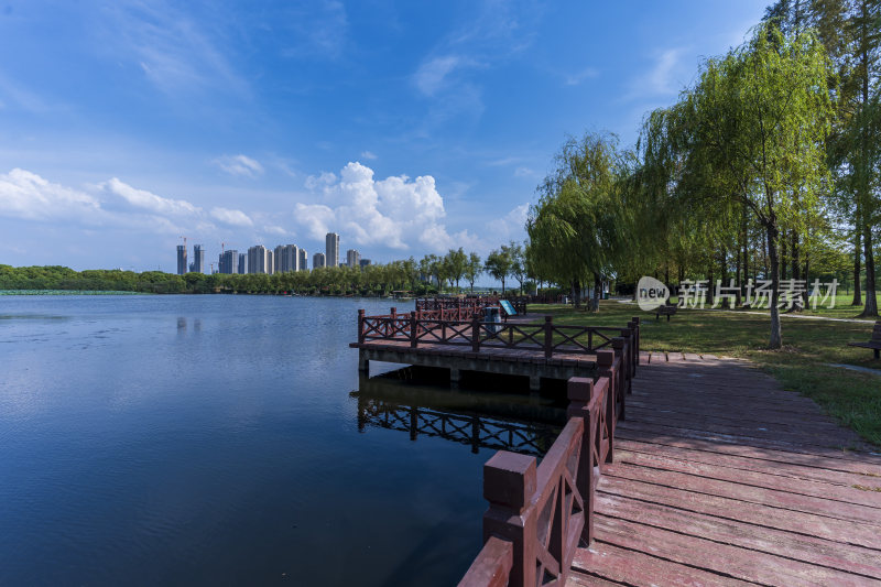 武汉蔡甸汤湖公园生态园林风景