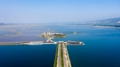 山西运城盐湖航拍