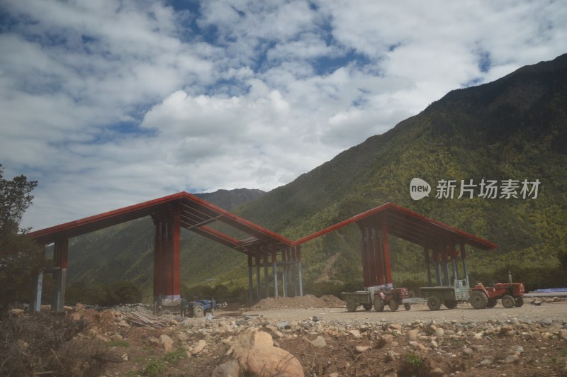 西藏巴松措景区风景