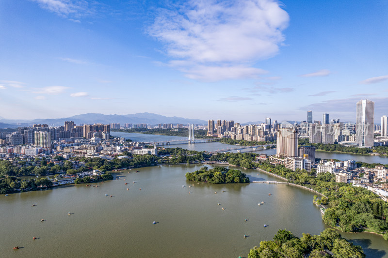 广东惠州城市风景航拍