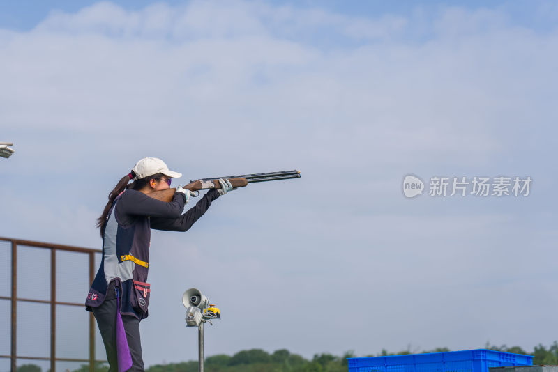 河南省第十四届运动会飞碟射击比赛现场