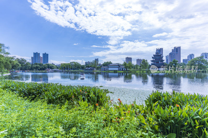 武汉武昌区紫阳公园风景