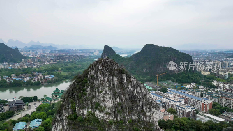 桂林南溪山4A景区航拍