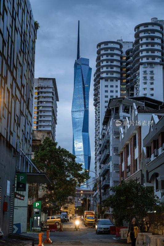 马来西亚吉隆坡莫迪卡石油双子塔夜景