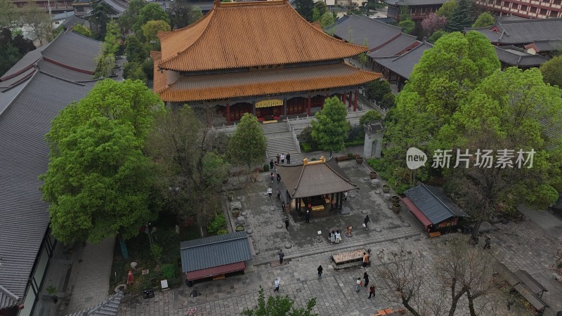 大兴善寺古建筑鸟瞰图