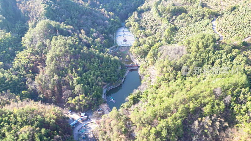 绿色植物森林山川森林航拍图