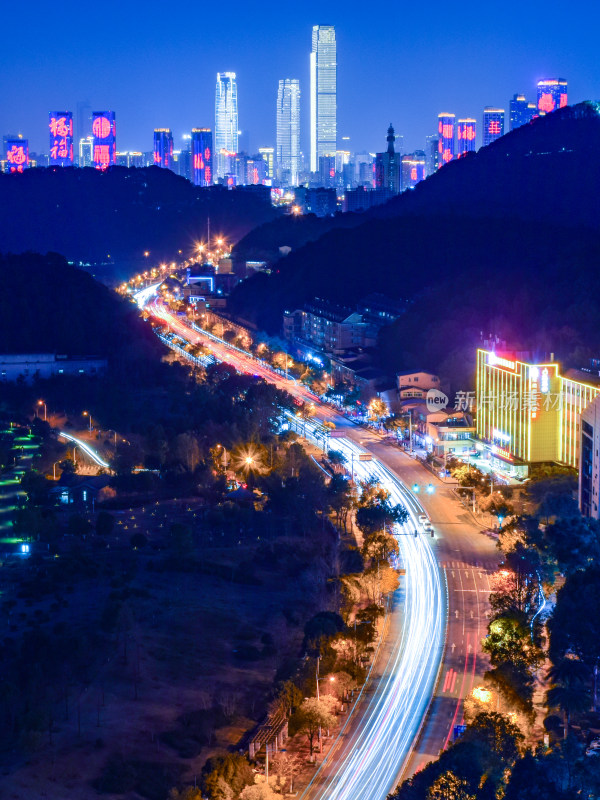 长沙城市天际线夜景