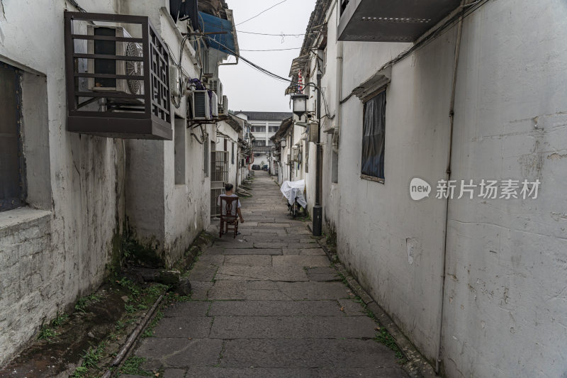 绍兴仓桥直街江南水乡风景