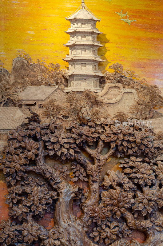 福建省福州的木雕，福州的地标建筑白塔