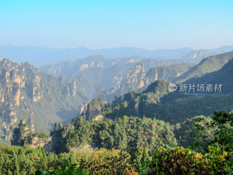 中国湖南张家界国家森林公园旅游风光