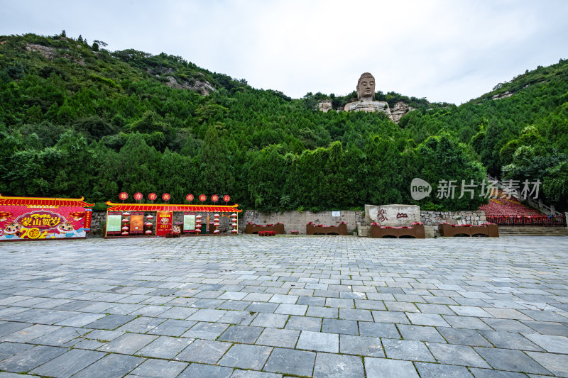 山西太原蒙山大佛自然山水景观