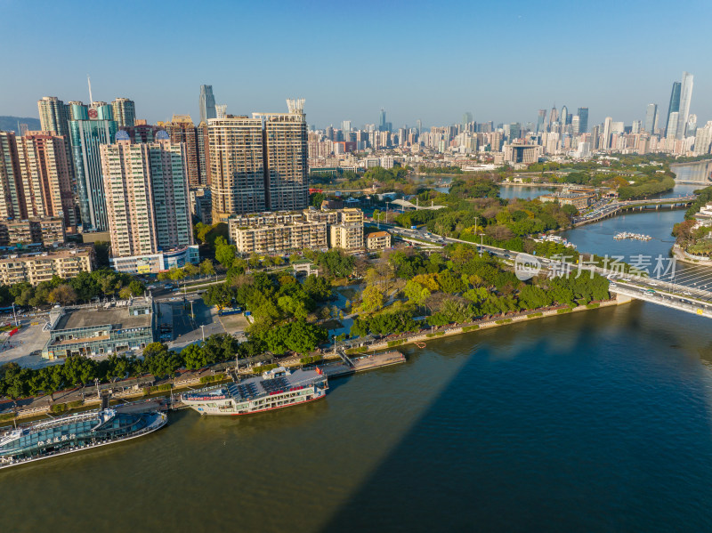 航拍广州城市建筑