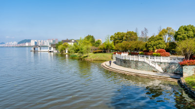 湖北黄石磁湖情人路风景