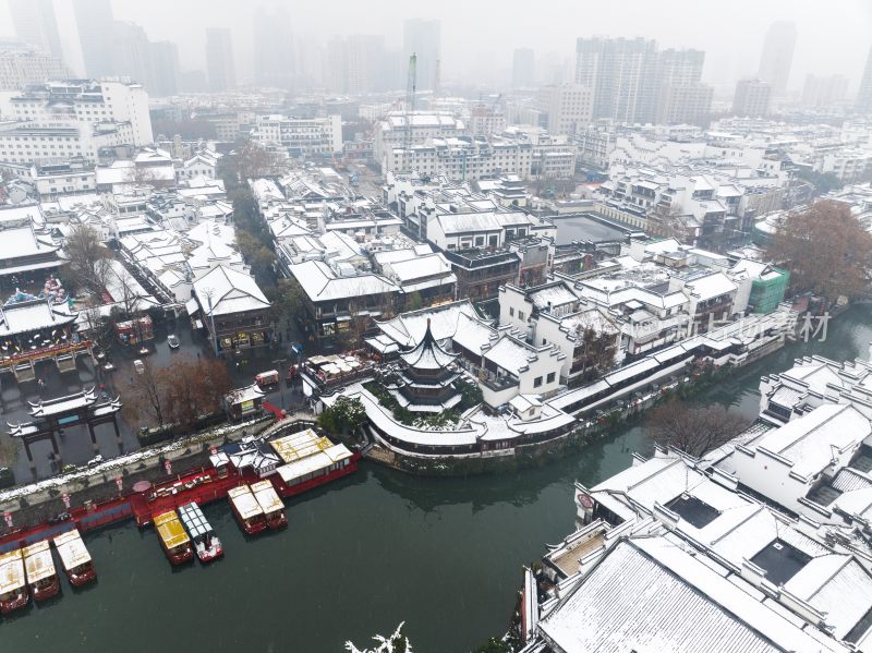 南京夫子庙雪景