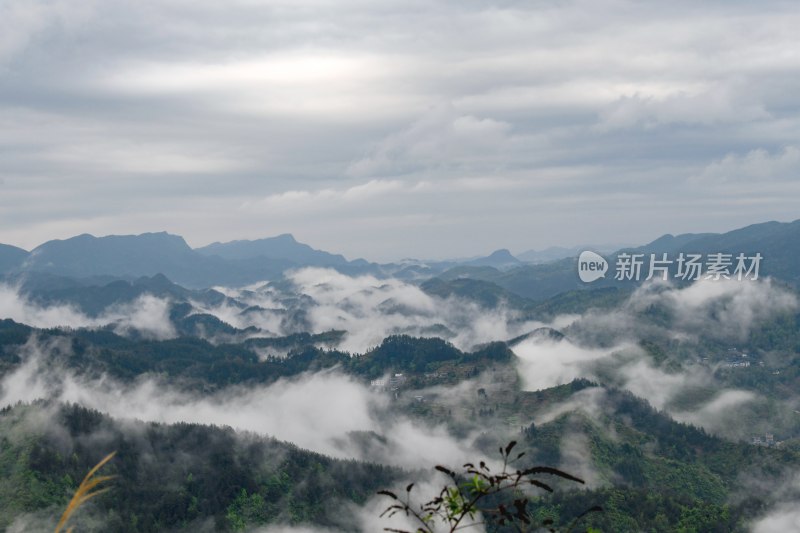 重庆酉阳：雾漫缭绕美青山