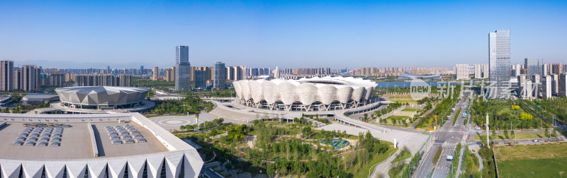 中国，西安，奥体中心地标建筑