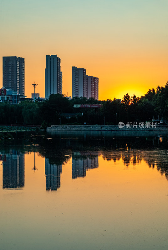 山东德州运河公园龙运湖公园景点景观